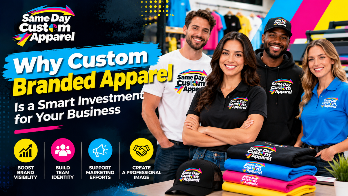 Why Custom Branded Apparel Is a Smart Investment for Your Business