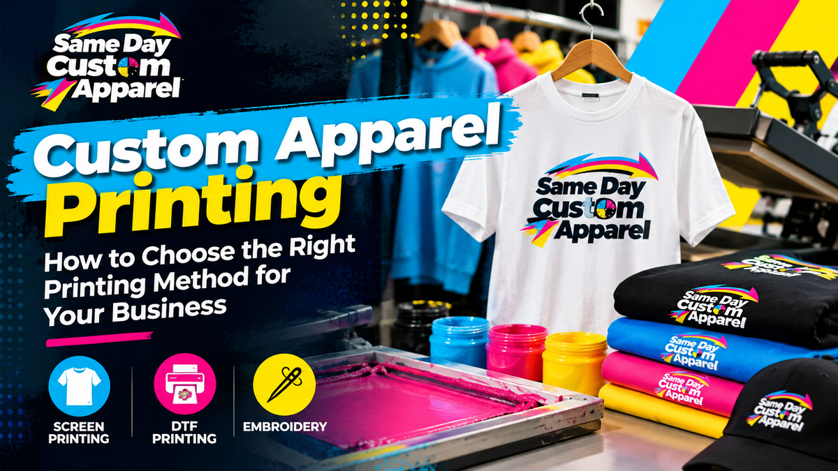 Custom Apparel Printing — How to Choose the Right Printing Method for Your Business