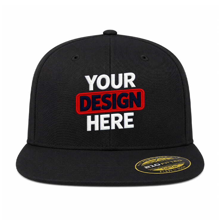 Flexfit 210 Fitted Flat Bill Cap