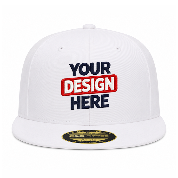 Flexfit 210 Fitted Flat Bill Cap