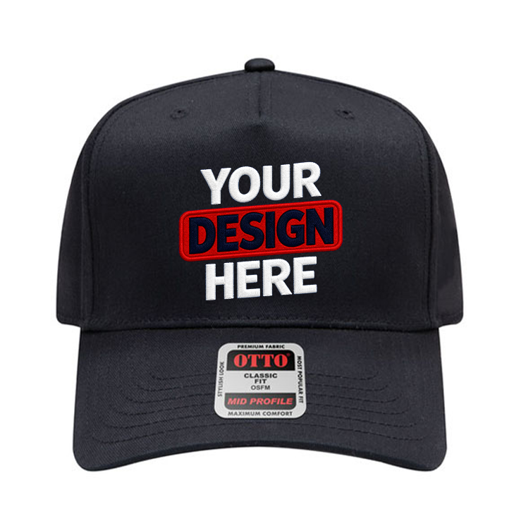 OTTO 31-069 Mid Profile 5-Panel Snapback Cap