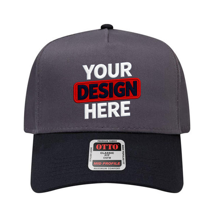 OTTO 31-069 Mid Profile 5-Panel Snapback Cap
