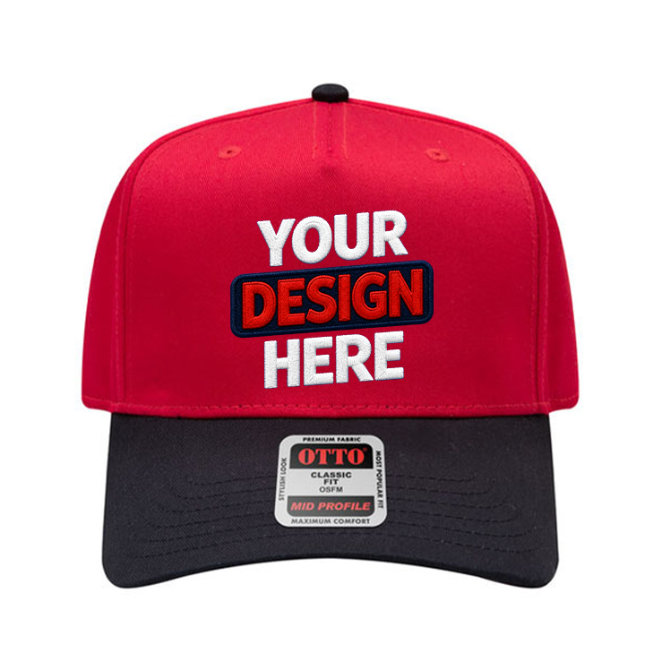 OTTO 31-069 Mid Profile 5-Panel Snapback Cap