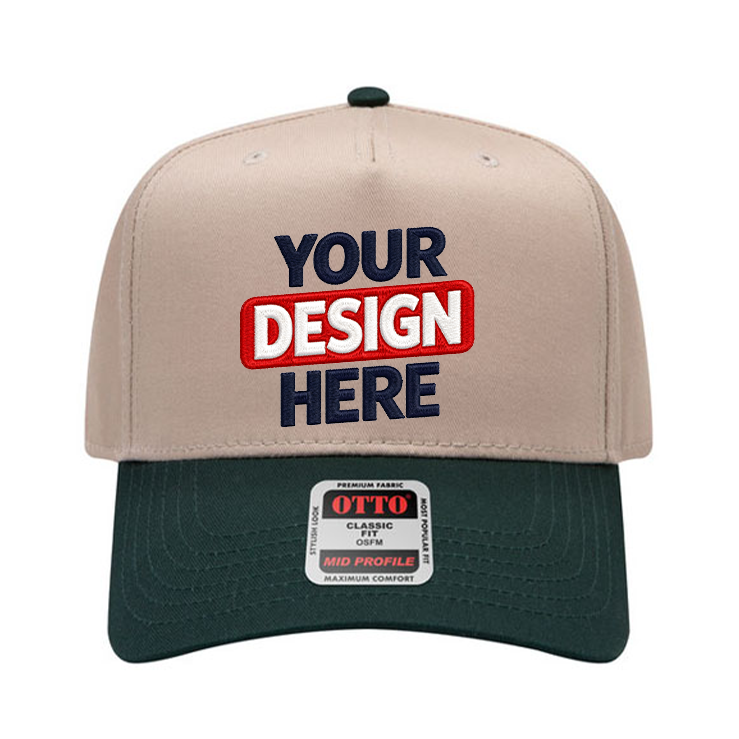 OTTO 31-069 Mid Profile 5-Panel Snapback Cap