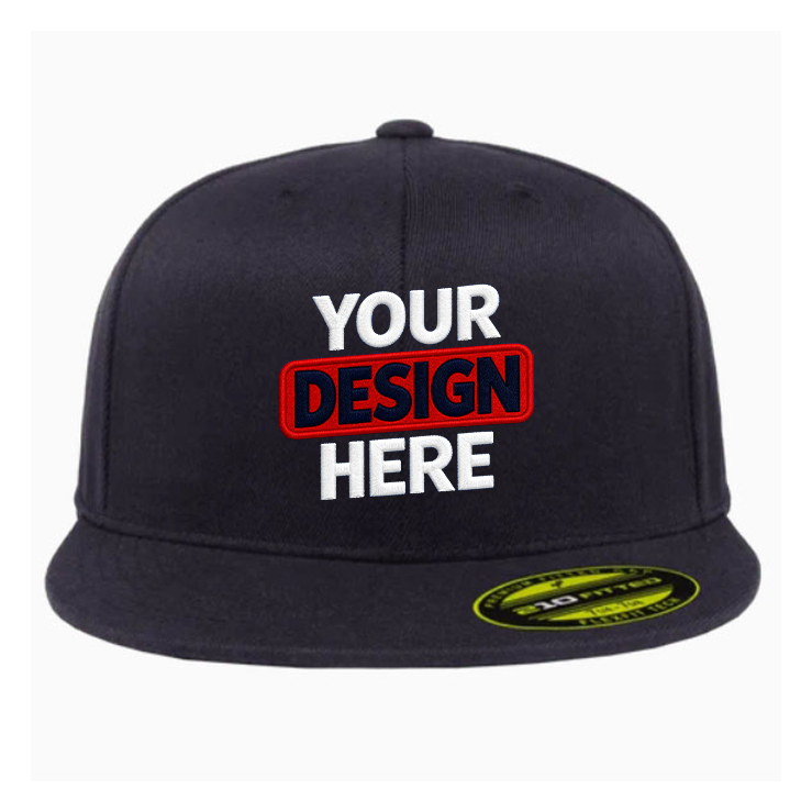 Flexfit 210 Fitted Flat Bill Cap