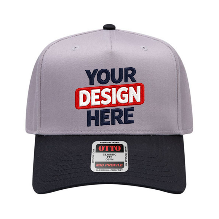 OTTO 31-069 Mid Profile 5-Panel Snapback Cap