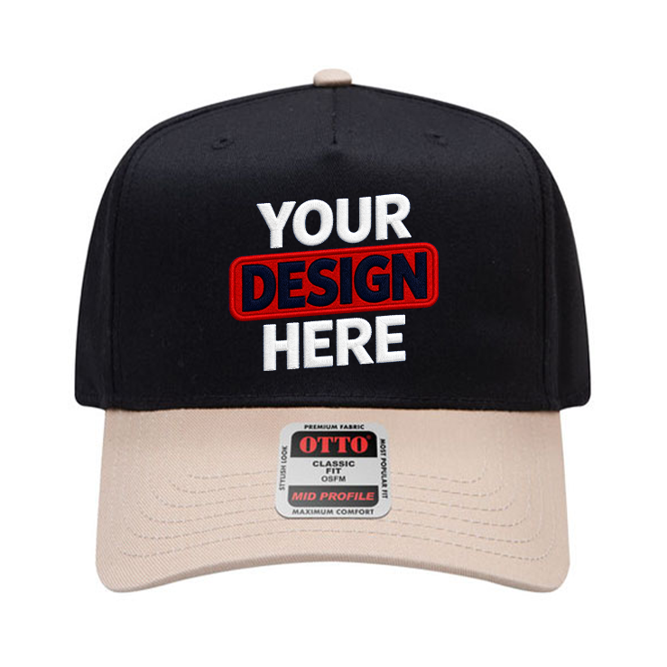 OTTO 31-069 Mid Profile 5-Panel Snapback Cap