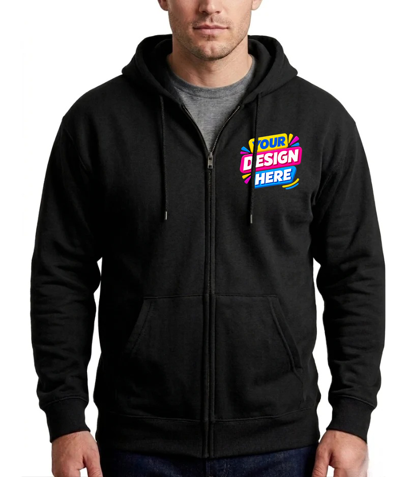 3 layers zip up Hoodies
