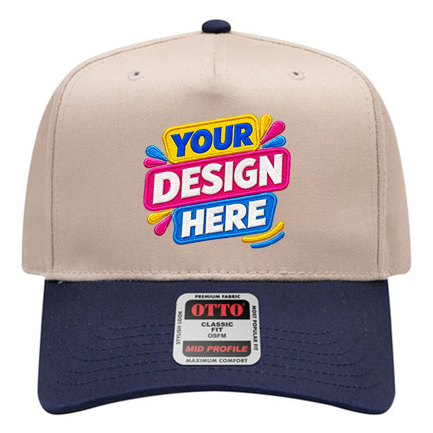 OTTO 31-069 Mid Profile 5-Panel Snapback Cap
