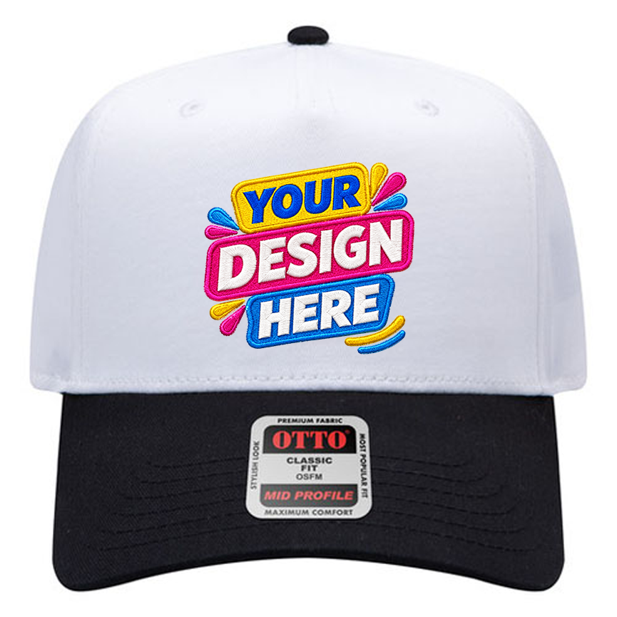 OTTO 31-069 Mid Profile 5-Panel Snapback Cap