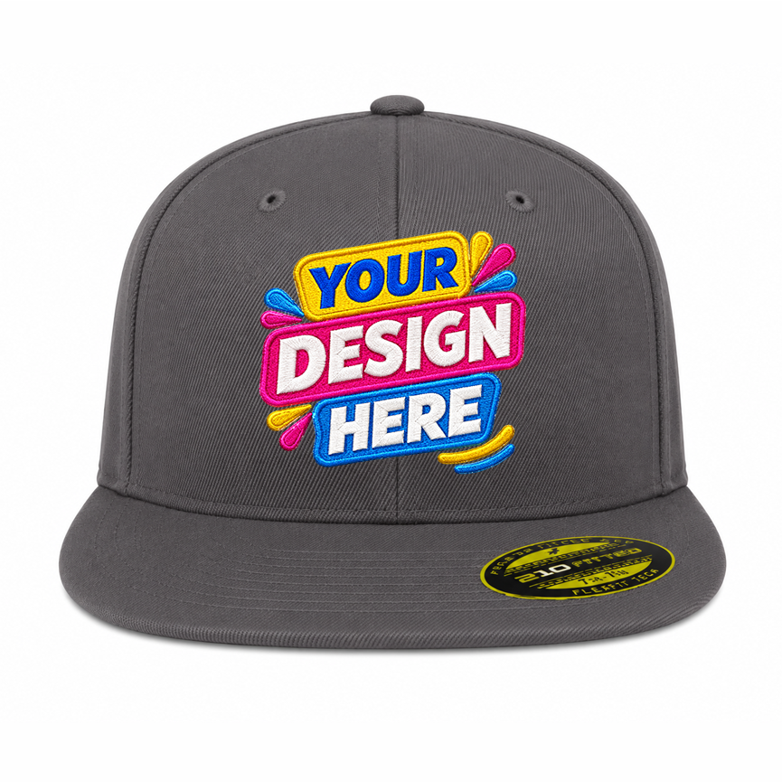 Flexfit 210 Fitted Flat Bill Cap