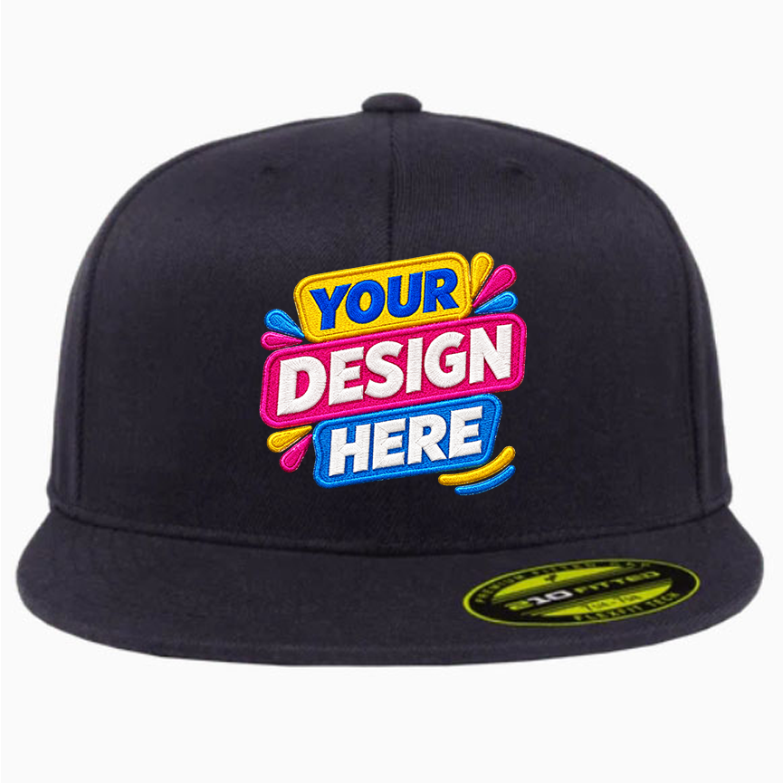 Flexfit 210 Fitted Flat Bill Cap