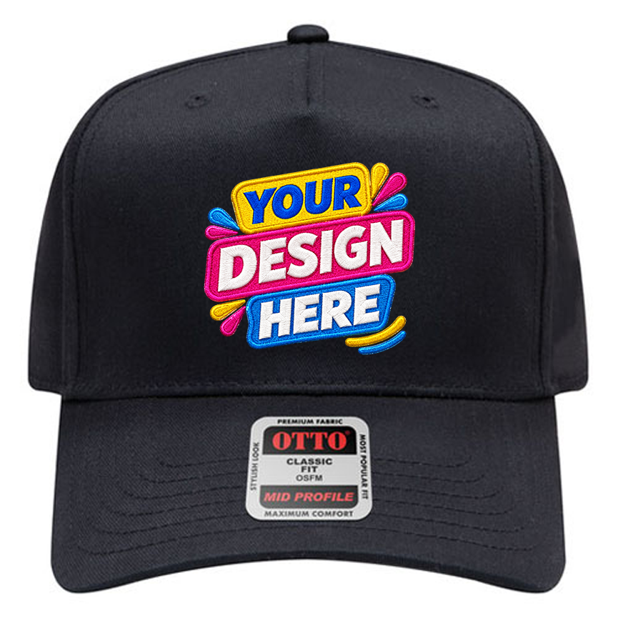 OTTO 31-069 Mid Profile 5-Panel Snapback Cap