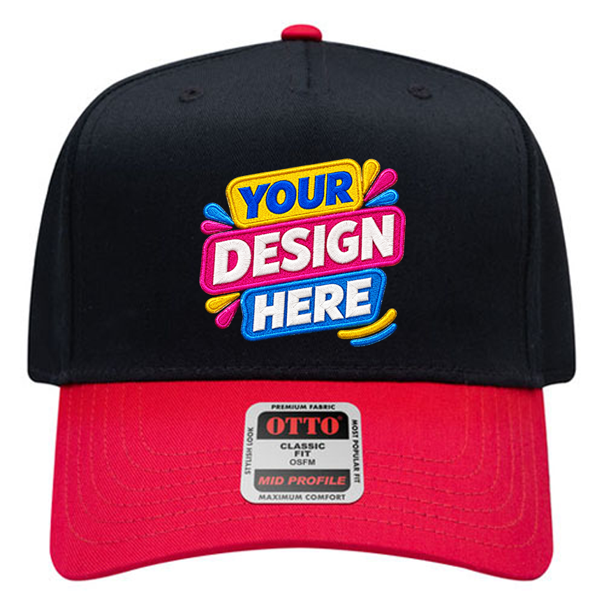 OTTO 31-069 Mid Profile 5-Panel Snapback Cap