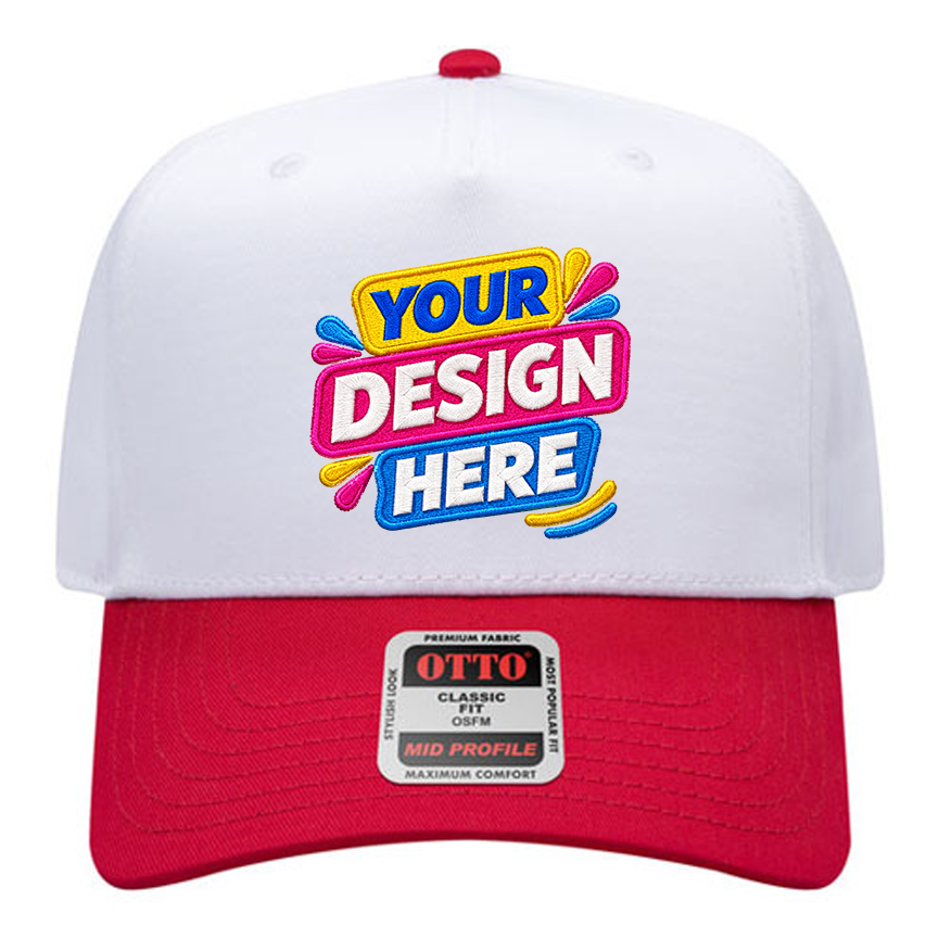 OTTO 31-069 Mid Profile 5-Panel Snapback Cap