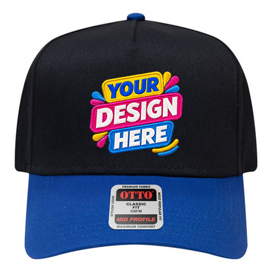 OTTO 31-069 Mid Profile 5-Panel Snapback Cap