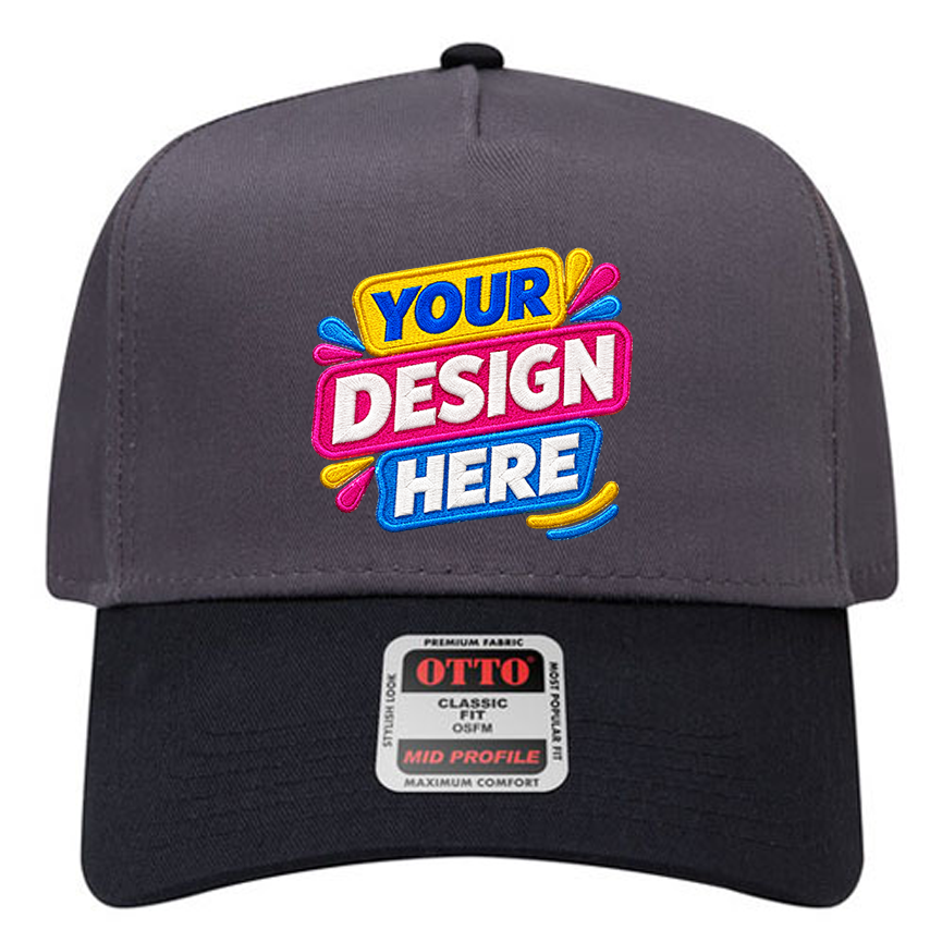 OTTO 31-069 Mid Profile 5-Panel Snapback Cap