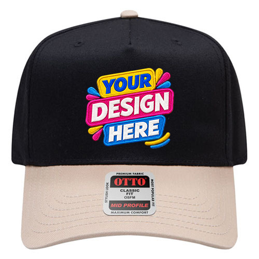 OTTO 31-069 Mid Profile 5-Panel Snapback Cap