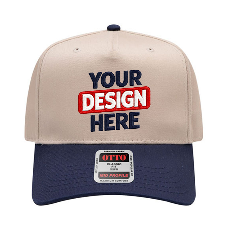 OTTO 31-069 Mid Profile 5-Panel Snapback Cap