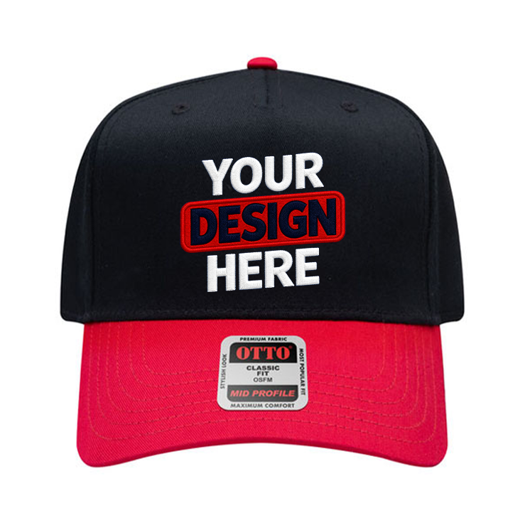 OTTO 31-069 Mid Profile 5-Panel Snapback Cap