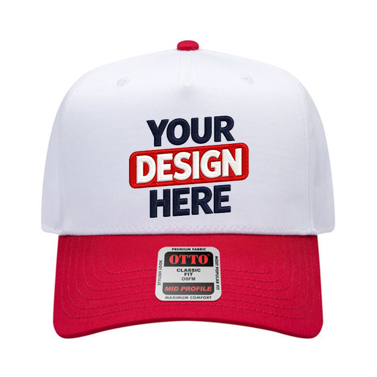 OTTO 31-069 Mid Profile 5-Panel Snapback Cap